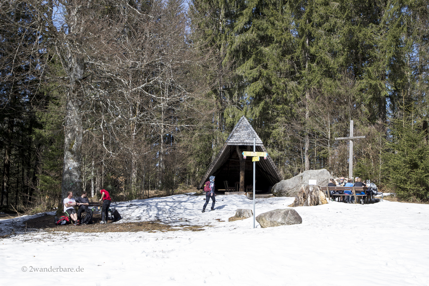 Schutzhütte beim Bernauer Kreuz