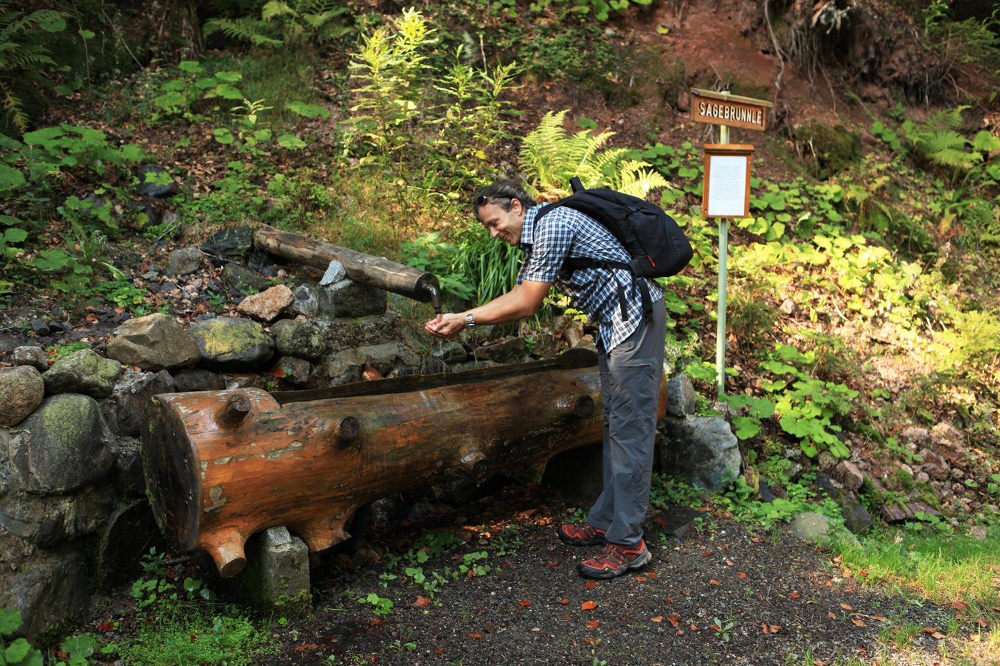Abkühlung am Sägebrünnle