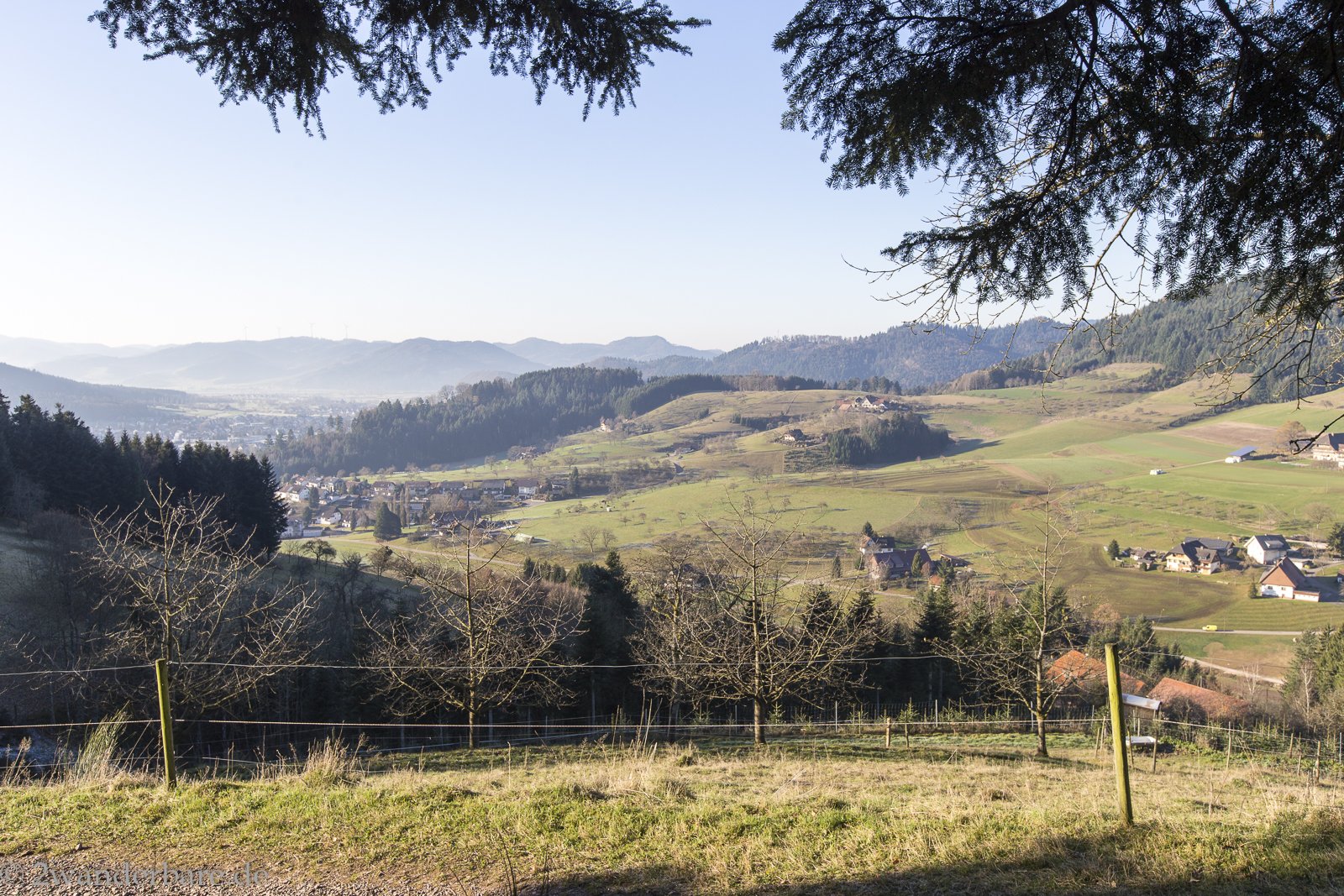 Aussicht über das Harmersbacher Tal, einem Seitental der Kinzig