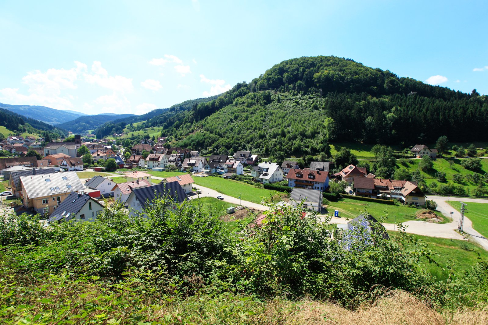 Aussicht über Mühlenbach bei Haslach im Kinzigtal