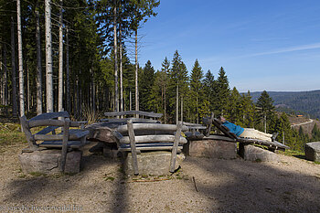 Rastplatz auf dem Peterlefelsen