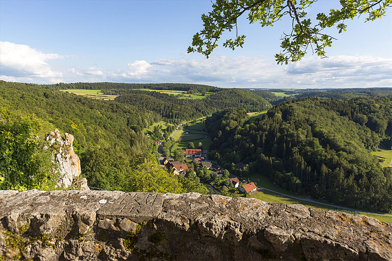 Aussicht von der Burg Hohengundelfingen