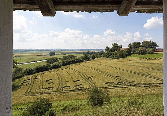 Aussicht von der Heuneburg zur Donau
