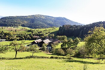 Panorama über einen Aussiedlerhof bei Haslach im Kinzigtal