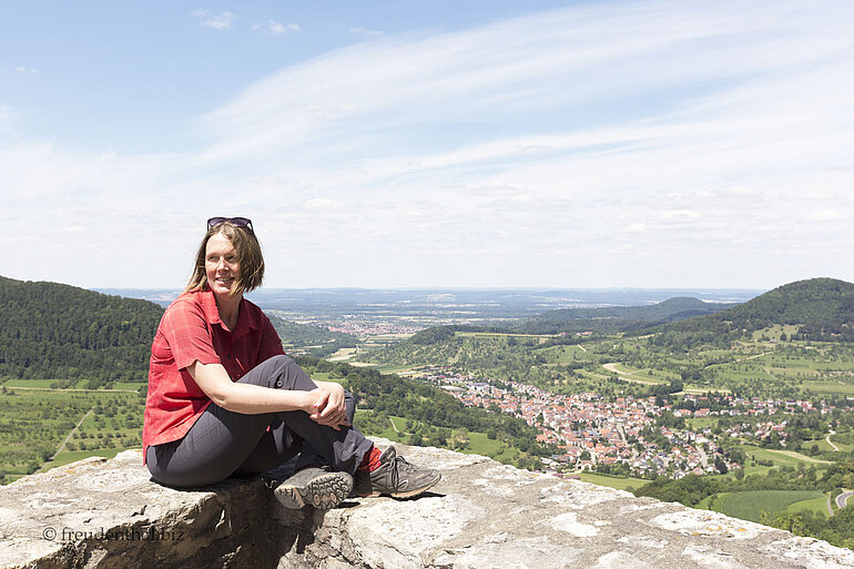 Annette auf der Reußenstein