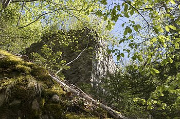 Reste des Bergfrieds der Bubenstein