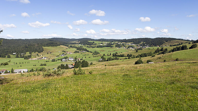 Aussicht über das Ibacher Hochtal