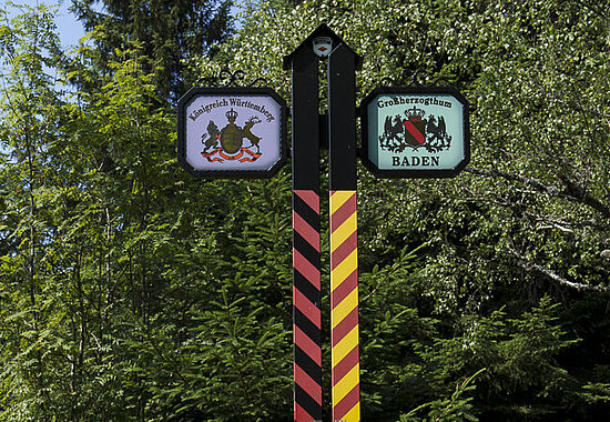 Grenzposten auf dem Lauterbacher Wandersteig