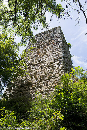Südlicher Bergfried der Ruine Roggenbach