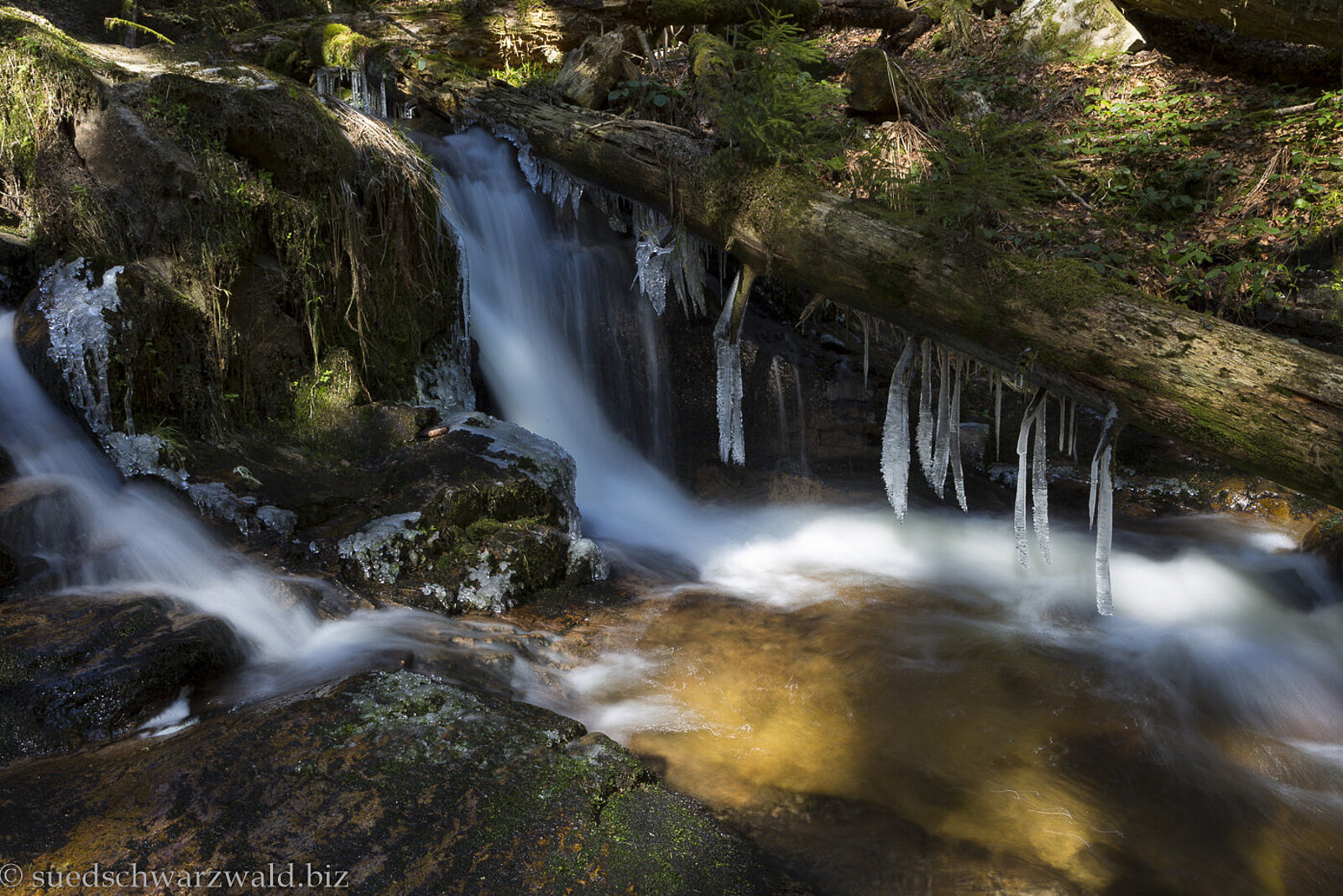 Oberer Wasserfall in der Windbergschlucht oberhalb von St. Blasien