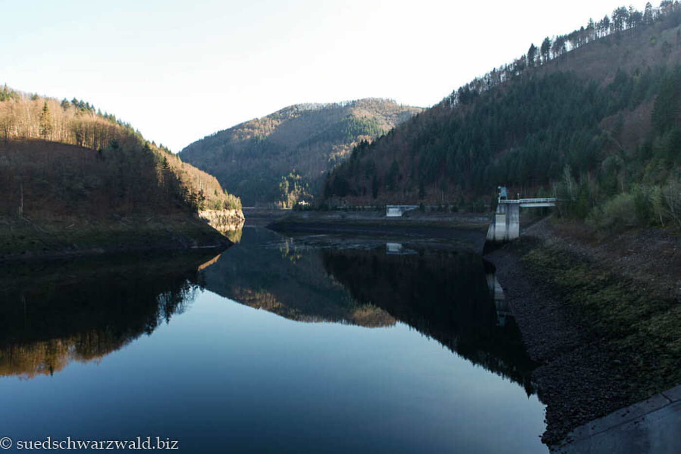 Stausee im Wehrabecken