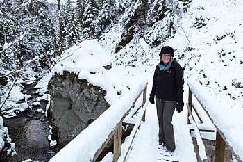 Auf der Brücke über den Rüttebach