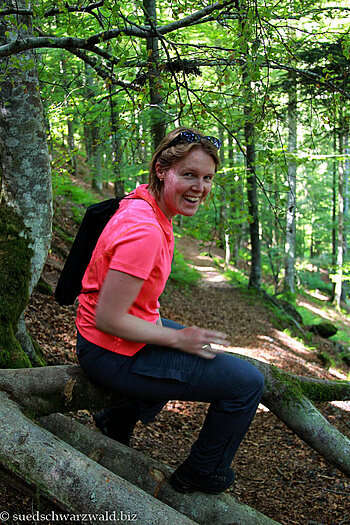 Annette oben auf