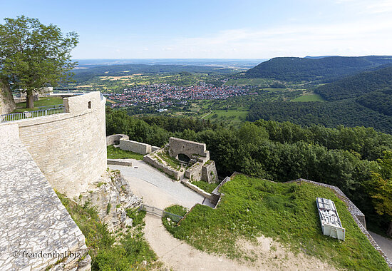 Aussicht von der Burg Hohenneuffen