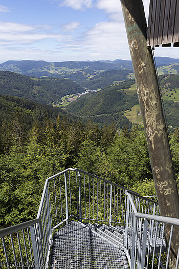 schwindelerregende Konstruktion des Hasenhornturms