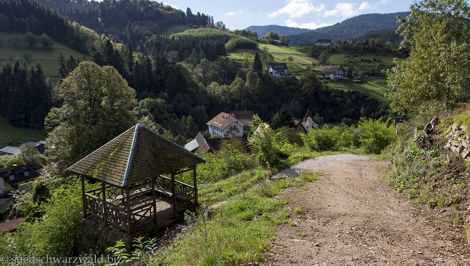 Altanenhäuschen am Peterstaler Schwarzwaldsteig im Renchtal