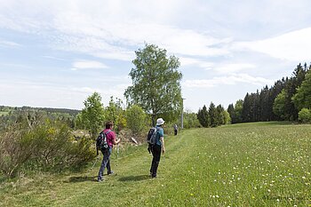 zwei Wanderinnen auf dem Auerhahnweg