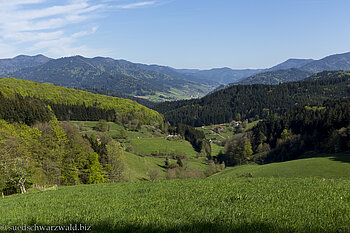 Panorama auf der Schlussetappe des Steigs