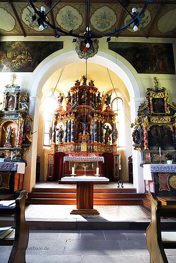 Altarraum in der St.-Jakobskapelle Wolfach
