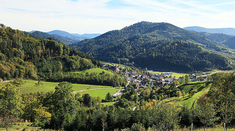 Aussicht über Lautenbach im Renchtal