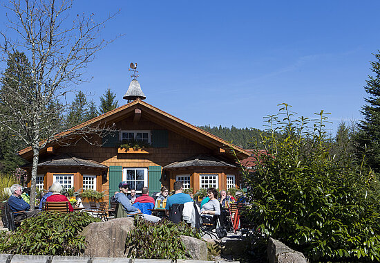 Wanderhütte Sattelei von Bareiss bei Baiersbronn im Schwarzwald