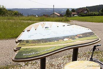 Aussichtstafel beim Augenblick Schramberg