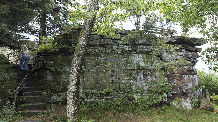 Aufgang auf den Bernsteinfelsen