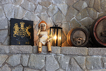 Liebevoll dekorierte Gastraum