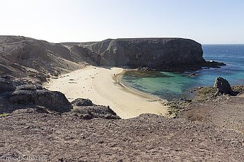 Die erste Aussicht zur Playa de Papagayo