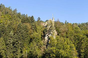 Burgruine Ramstein oberhalb der Schiltach im Schwarzwald