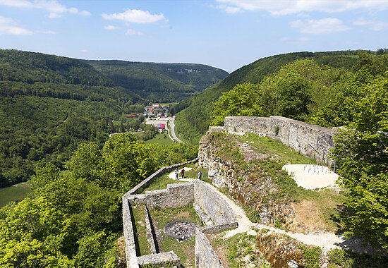 Aussicht von der Burgruine Hohenwittlingen