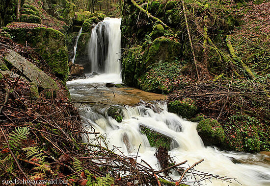 Kaskade des Höllbachwasserfalls bei Görwihl im Hotzenwald
